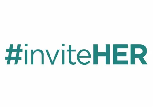 A green and white logo for the website invitehe.