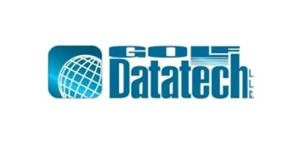 A logo of golf datatech