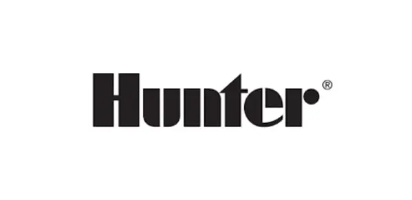 A black and white image of the hunter logo.