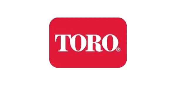 A red and white logo of toro.