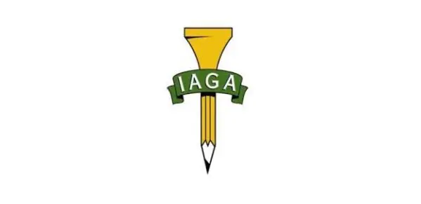 A pencil with the word iaga on it.