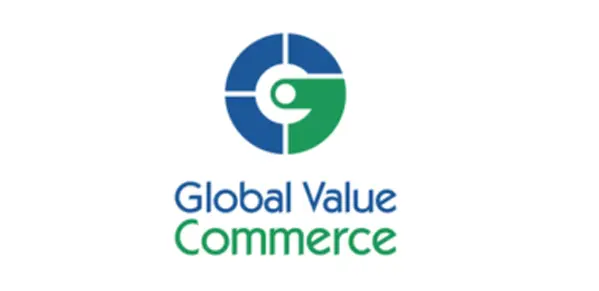 A logo of global value commerce